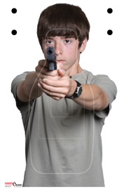 Handgun Threat 13 - Card Stock Handgun Threat 13 - Card Stock